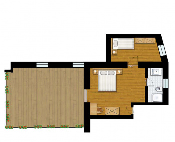 Suite mit Einzelzimmer