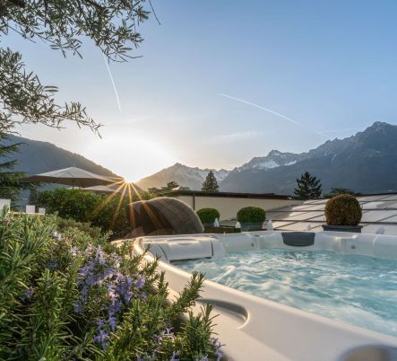 Entspannen auf der Dachterrasse | Wellnessurlaub in Meran