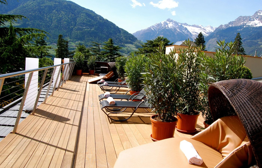 Der Sonne so nahe auf der Dachterrasse im Park Hotel Mignon